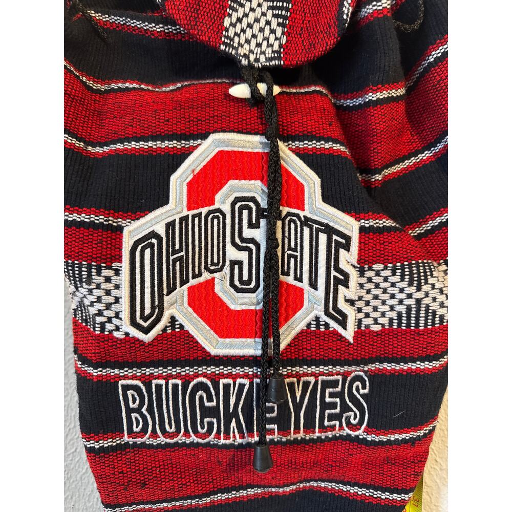 Ohio State Buckeyes Woven Backpack – Drawstring Closure,